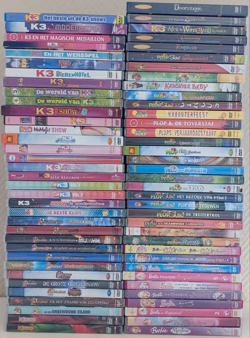 Dvd's K3 Barbie Plop Piet Piraat, Cd's en Dvd's, Dvd's | Kinderen en Jeugd, Zo goed als nieuw, Avontuur, Ophalen of Verzenden