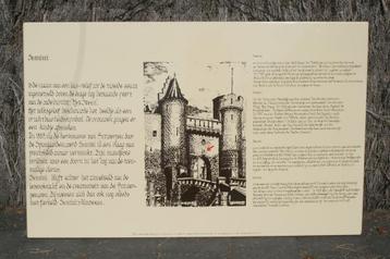 Groot emaille bord van Semini (het steen Antwerpen)   beschikbaar voor biedingen