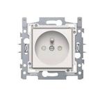 Niko stopcontact 2-polig met aarding 28,5 mm wit, Ophalen, Zo goed als nieuw, Stopcontact