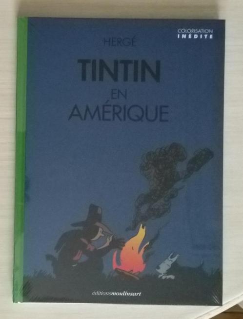 BD Tintin en Amérique Colorisation inédite feu de camp limit, Boeken, Stripverhalen, Nieuw, Eén stripboek, Ophalen of Verzenden