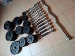 266kg + stangen, Sport en Fitness, Fitnessmaterialen, Ophalen, Gebruikt