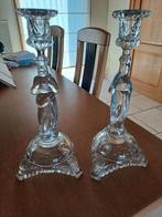 2 antieke glazen kandelaars jozef en maria, Enlèvement