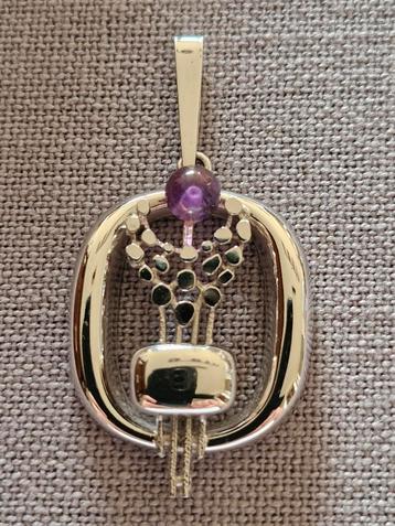 BIJOU EN ARGENT Moderne. Nouveau., Neuf, Autres représentations, Enlèvement, Avec pierre précieuse