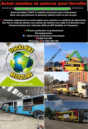 Autobus ( Achat bus & car déclassé ferraille) beschikbaar voor biedingen