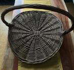 Grand panier vintage fait main en osier, Enlèvement, Utilisé