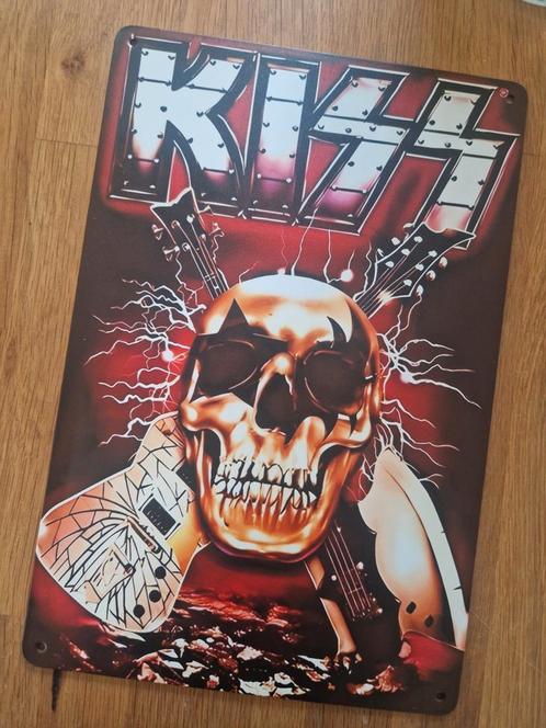 Metalen wandplaat KISS, Verzamelen, Merken en Reclamevoorwerpen, Nieuw, Ophalen of Verzenden