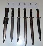 6 Mauser K98 Wehrmacht bajonetten WO2, Verzamelen, Ophalen of Verzenden, Landmacht, Mes of Dolk