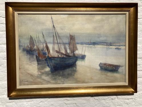 Géo Vermeire - 1877-1947 -  Belgische school -, Antiek en Kunst, Kunst | Schilderijen | Klassiek, Ophalen