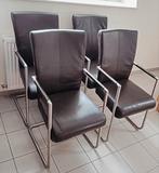 4 chaises confortables à vendre., Enlèvement ou Envoi, Utilisé, Brun