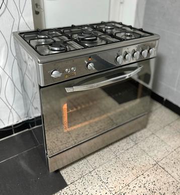 Gasfornuis met Electrische Oven en 5 Pits - Bestron, Gaz, Classe énergétique A ou plus économe, 85 à 90 cm, Enlèvement