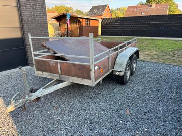 Dubbelasser remork gegalvaniseerd met torsie as beschikbaar voor biedingen