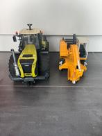 Bruder Claas tractor + Liebherr kraan, Kinderen en Baby's, Ophalen, Gebruikt