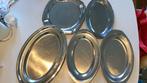 Inox schotels 5 stuks, Ophalen of Verzenden, Gebruikt, Inox