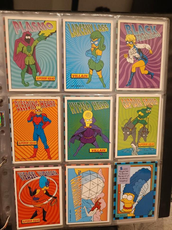 Trading cards The Simpsons, Collections, Photos & Gravures, Comme neuf, 1980 à nos jours, Enlèvement ou Envoi
