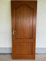 Massieve meranti binnendeur, Doe-het-zelf en Bouw, 80 tot 100 cm, Gebruikt, Hout, Ophalen