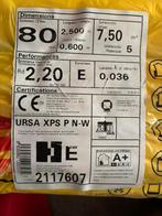 URSA XPS P N-W/2,5 x 0,6 m/80 mm, Doe-het-zelf en Bouw, Ophalen, Zo goed als nieuw, Overige materialen, 4 tot 8 cm