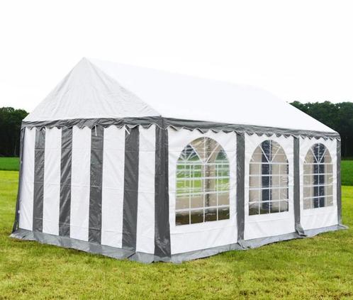 Prof partytent 4x6 m PVC 600 zeil+grondframe,tassen. 300€, Tuin en Terras, Partytenten, Zo goed als nieuw, Partytent, 2 meter of meer