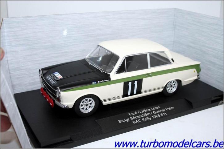 Ford Cortina Lotus RAC Rally 1966 1/18 Model Car Group, Hobby en Vrije tijd, Modelauto's | 1:18, Nieuw, Auto, Overige merken, Verzenden