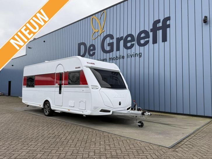 Kabe Royal 560 GLE B2, Caravans en Kamperen, Caravans, Bedrijf, tot en met 4, 1500 - 2000 kg, Rondzit, Kabe, 2 aparte bedden, 6 tot 7 meter