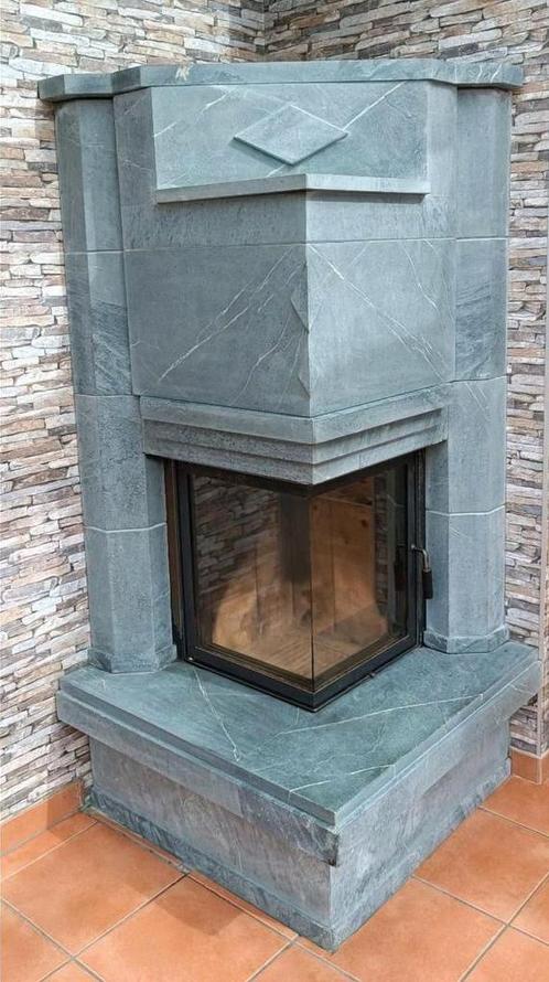 24093 Speksteenkachel Hark 8kw 🔥massief, Huis en Inrichting, Kachels, Gebruikt, Vrijstaand, Houtkachel, Hout, Ophalen