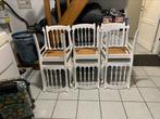 Rustieke tafel met 6 stoelen, Huis en Inrichting, Tafels | Eettafels, Gebruikt, 100 tot 150 cm, Eikenhout, Ophalen of Verzenden
