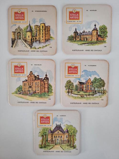 bierkaartjes stella artois kastelenjaar bierviltjes, Verzamelen, Biermerken, Zo goed als nieuw, Viltje(s), Stella Artois, Ophalen of Verzenden
