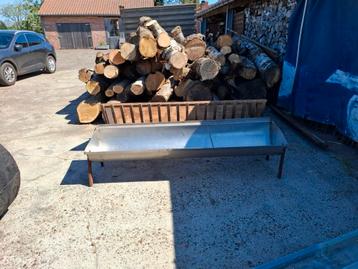 Voederbak 2 meter inox