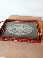 houten opdienplateau, Ophalen, Gebruikt