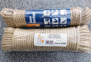 Koorden Vlastex dia 6mm - lengte 15m en 20m. beschikbaar voor biedingen