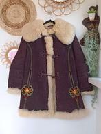 Vintage Poolse Afghaanse lammy shearling schapen winter jas, Kleding | Dames, Niet ingevuld, Bruin, Maat 42/44 (L), Niet ingevuld