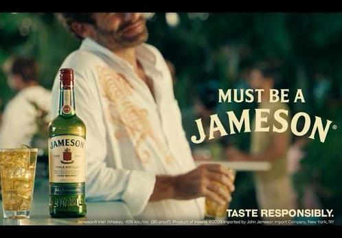 Reclamebord vintage Jameson whiskey mancave poolhouse nieuw, Verzamelen, Merken en Reclamevoorwerpen, Nieuw, Reclamebord, Ophalen of Verzenden