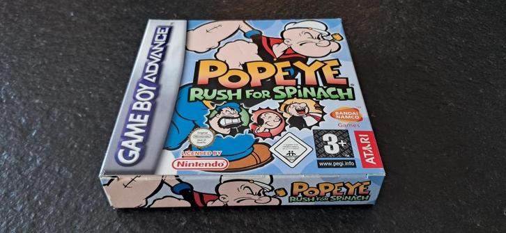 GBA Popeye Rush for Spinach CIB heel goede staat, Games en Spelcomputers, Games | Nintendo Game Boy, Ophalen of Verzenden
