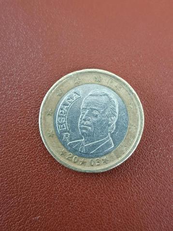 Zeer zeldzame 1 euro 2003 !!! 💥 Spanje, Postzegels en Munten, Munten | Europa | Euromunten, Ophalen, Spanje, 1 euro