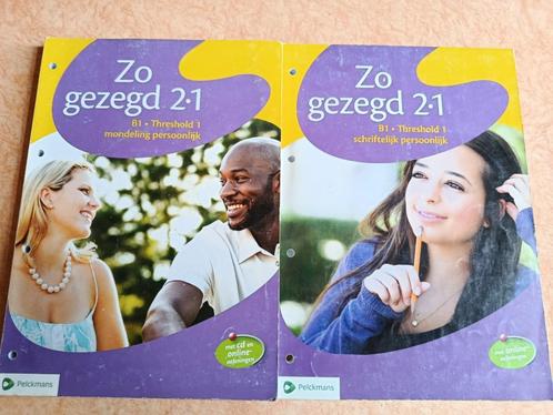 Zo gezegd 2.1 - Nederlands voor anderstaligen, 2 boeken, Boeken, Schoolboeken, Zo goed als nieuw, Nederlands, Overige niveaus