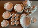 Fine De Bohéme porselein servies - Wit/Groen - 61 stuks, Antiek en Kunst, Ophalen