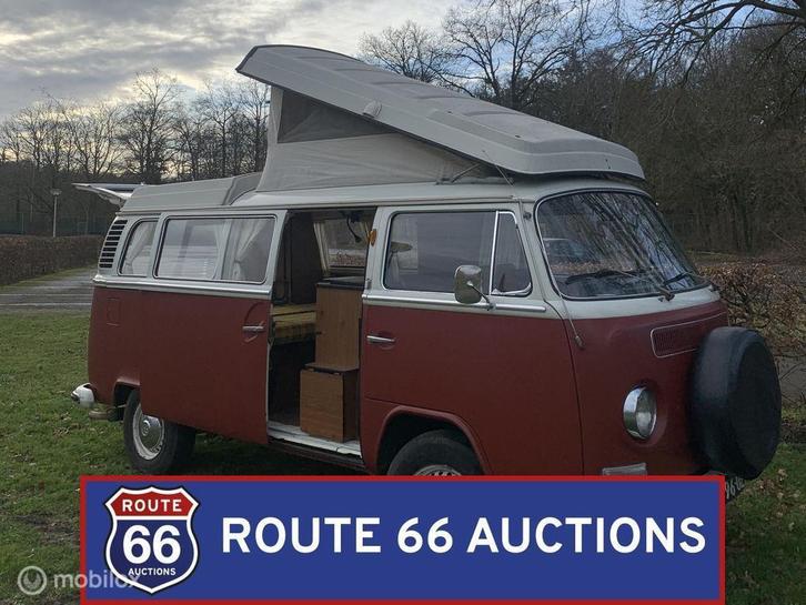 Volkswagen T2a camper | 1972 | Route 66 Auctions, Auto's, Oldtimers, Bedrijf, Te koop, Volkswagen, Benzine, Overige carrosserie