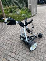 Golftrolley Powacaddy elektrisch 27 holes batterij, Sport en Fitness, Golf, Ophalen, Gebruikt