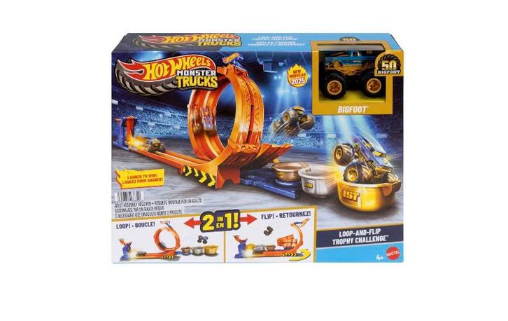 Hot wheels monster truck loping, Kinderen en Baby's, Speelgoed | Racebanen, Nieuw, Racebaan, Handmatig, Hot Wheels, Met looping