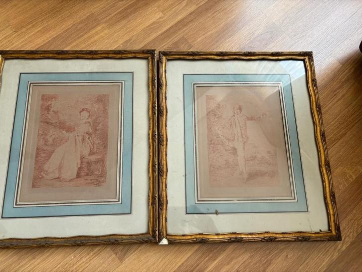 Gravures van Auguste Danse, Antiek en Kunst, Kunst | Etsen en Gravures, Ophalen