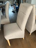 6 beige stoffen stoelen, Huis en Inrichting, Stoelen, Ophalen, Zo goed als nieuw