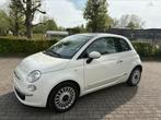 Fiat 500 automaat 1.2 benzine, Auto's, Fiat, Stof, 1242 cc, Wit, Grijs