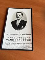 Rouwkaart E. Vanmoerkerke  Lichtervelde 1880 + 1935, Collections, Images pieuses & Faire-part, Carte de condoléances, Enlèvement ou Envoi