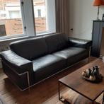 Natuzzi zwart leren bank, Huis en Inrichting, Ophalen of Verzenden