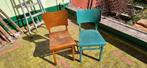 8 Retro stoelen, Ophalen, Gebruikt, Hout