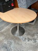 Mooi ronde keuken tafel 1 m met zware inox voet, Huis en Inrichting, Ophalen, Zo goed als nieuw, Rond