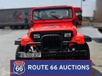 Jeep Wrangler YJ 2.5 | 1990 | Route 66 Auctions, Auto's, Jeep, Zwart, Bedrijf, Handgeschakeld