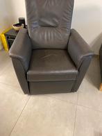 Lederen relaxzetel, Ophalen, Zo goed als nieuw