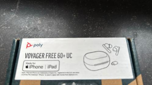 Voyager Free 60+ UC Carbon Black Earbuds + BT700 USB-A-adapt, Audio, Tv en Foto, Hoofdtelefoons, Zo goed als nieuw, Overige merken