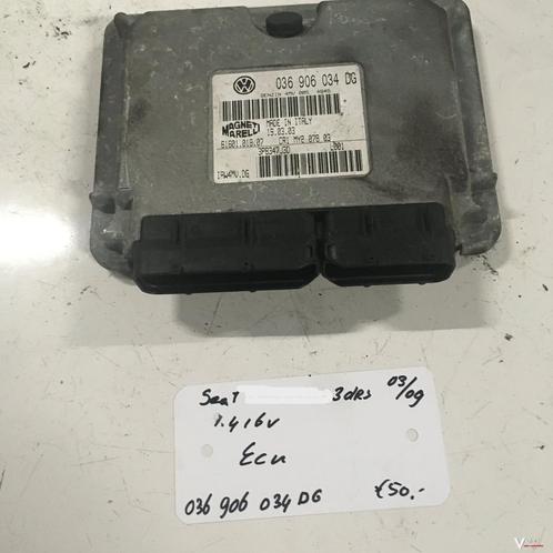 Seat Ibiza 1.4 16v  3drs 2003 ECU 036 906 034 DG, Auto-onderdelen, Elektronica en Kabels, Gebruikt, Ophalen of Verzenden