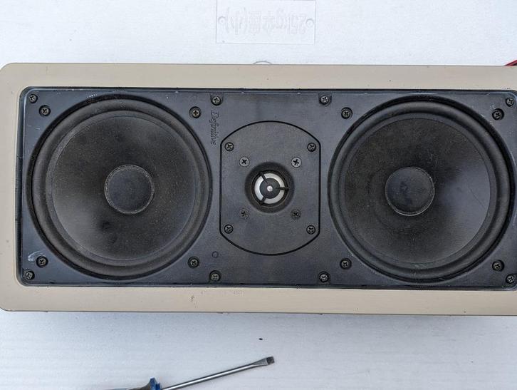 Definitive inbouwluidsprekersysteem, Audio, Tv en Foto, Luidsprekerboxen, Gebruikt, Center speaker, 120 watt of meer, Overige merken